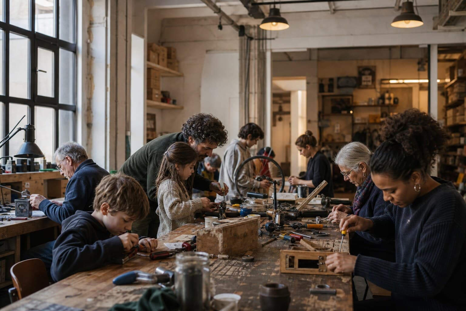 Illustrative completed record for Neighbourhood Repair Workshop