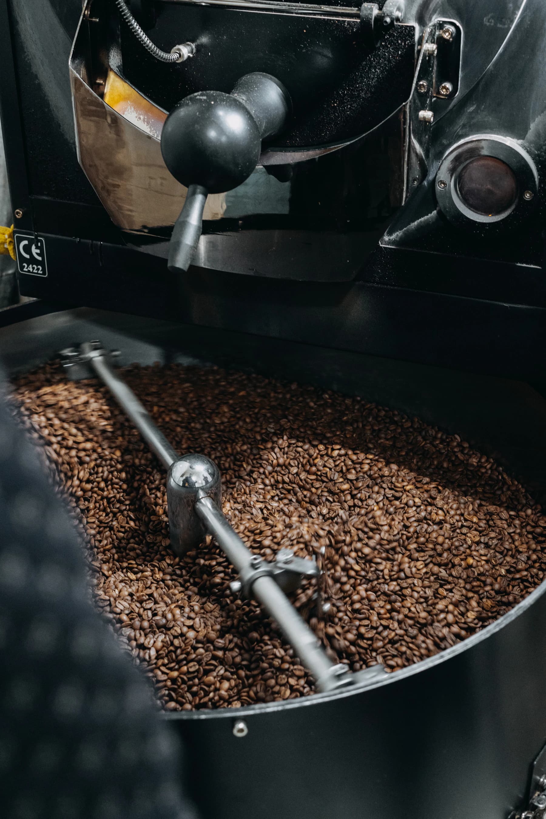 Coffee roasting equipment used to illustrate a roastery project